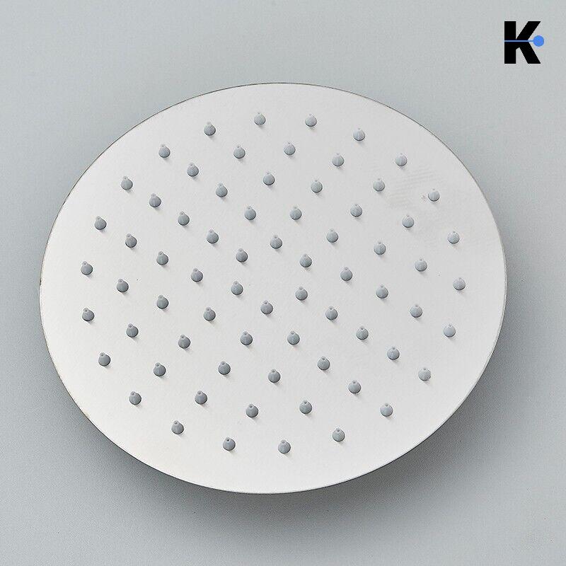 JANA | Set pioggia premium in acciaio inox spazzolato | Miscelatore doccia di design | Miscelatore doccia completo di doccetta