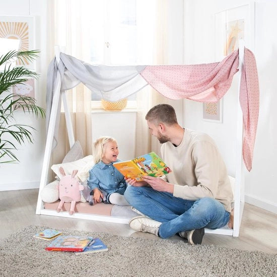 Culla Montessori a forma di Tenda con Legno FSC Certificato per Giocare e Sognare