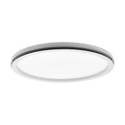 Plafoniera Minimal Lazaras Alluminio Bianco Luce Led Integrato 22W