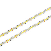 Striscia LED SMD 2835 24V, 5 Metri, Larga 10mm, Caldo 3000K, Super Luminoso 24W/M 4000LM/M 160LM/W 240SMD/M, Dimmerabile PWM, Tagliabile ogni 33mm, IP20, CRI>80