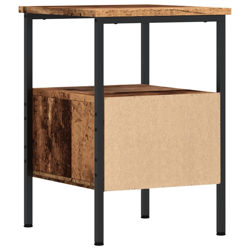 Comodini Legno Antico 2 pz 34x36x50 cm in Legno Multistrato 857263