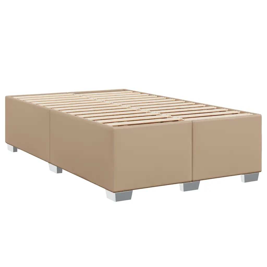 Giroletto a Molle con Materasso Cappuccino 120x190cm Similpelle