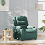 Divano Sedia-Poltrona Reclinabile in Tessuto Verde Scuro 174495