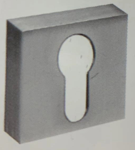 BOCCHETTA QUADRATA PROFILO EUROPEO CROMO- 2,0 pz