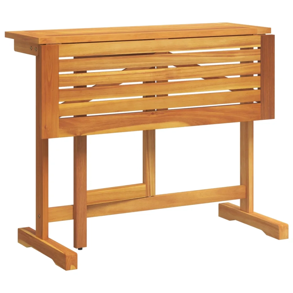 Tavolo da Balcone Pieghevole 90x60x72 cm Legno Massello Acacia 364897