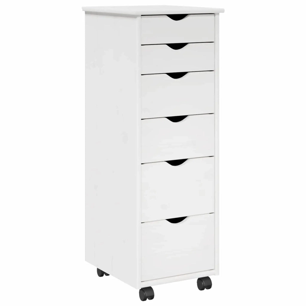 Mobile con Ruote con ruota Bianco 34 x 39 x 93,5 cm 42028365