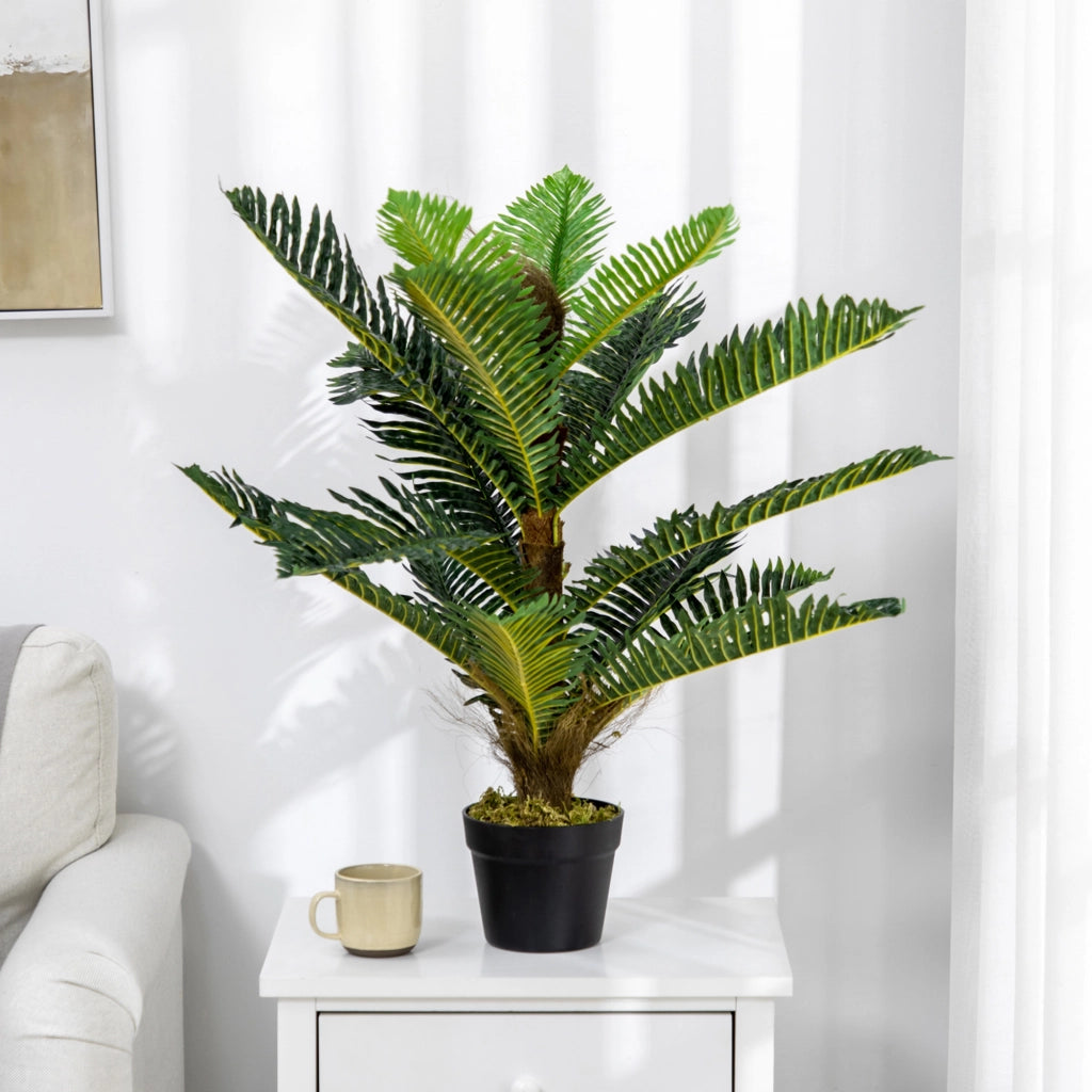 Palma artificiale ¨C zephmum ¨C verde 85 cm con vaso