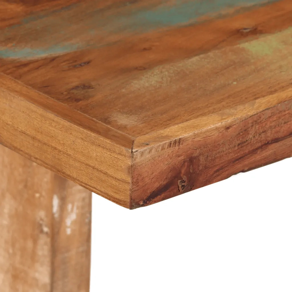 Tavolo da Pranzo 110x55x78 cm in Legno Massello di Recupero
