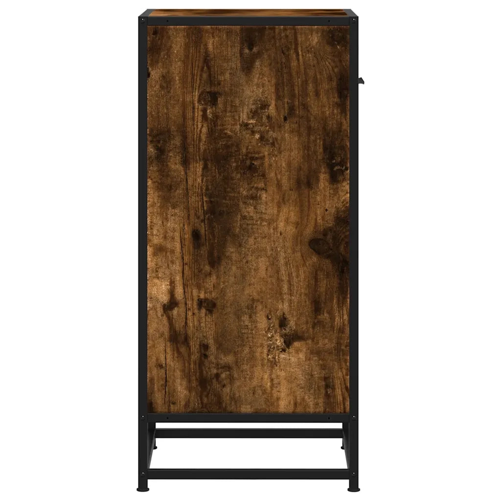 Credenza-Buffet-Armadio da cucina Rovere Fumo 35,5x35x76 cm in Truciolato 388912