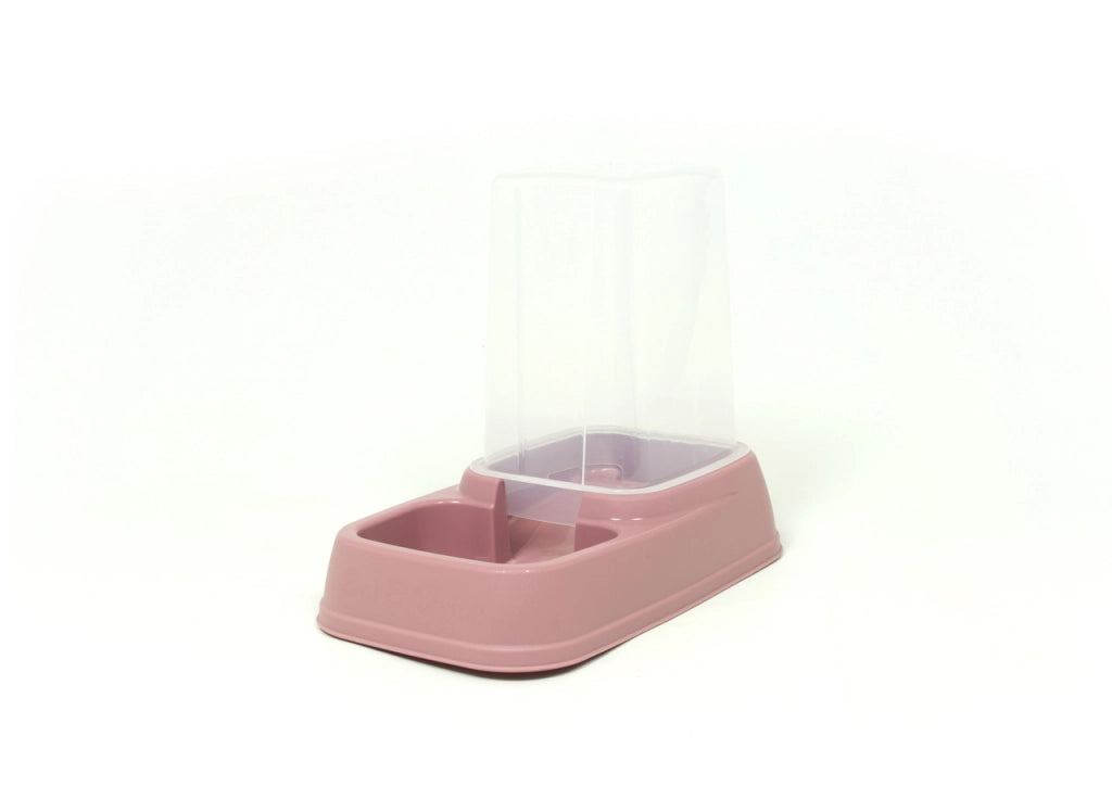 Dispenser Cibo/Acqua 3,7L Per Animali Modello 700085 Colore Rosa