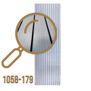 Rotolo Pannello ACUSTICO (1,8mq) a Lamelli AUTOADESIVO in PET rivestito in PVC - mis. 2,8x600x3000mm Vari Decori - 1058-179