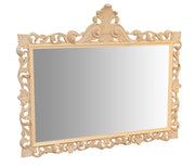 Biscottini SPECCHIERA DA PARETE IN LEGNO FINITURA GREZZA MADE IN ITALY realizzata Offerta