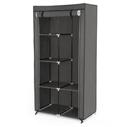 Armadio guardaroba in tessuto non tessuto 7 moduli componibili 88 x 45 x 170 cm grigio 12_0003656