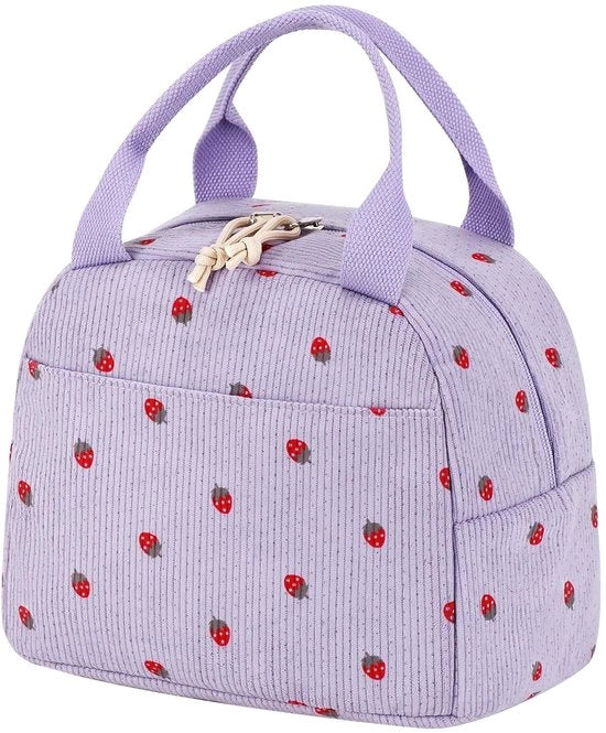Lunchtas isolata, borsa termica portatile con grande capacità, borsa per il pranzo riciclabile, borsa da picnic e da lavoro isolata e termica