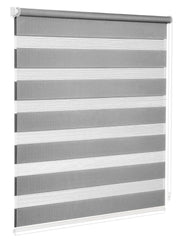 Tenda a Rullo 60x180 Cm Finestra Porta Interno Casa Ufficio Kit Montaggio Parete Telaio No Fori Grigio