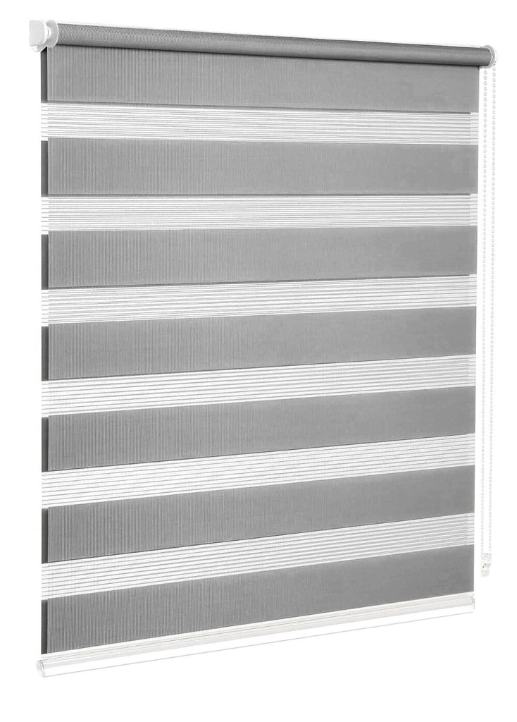 Tenda a Rullo 60x180 Cm Finestra Porta Interno Casa Ufficio Kit Montaggio Parete Telaio No Fori Grigio