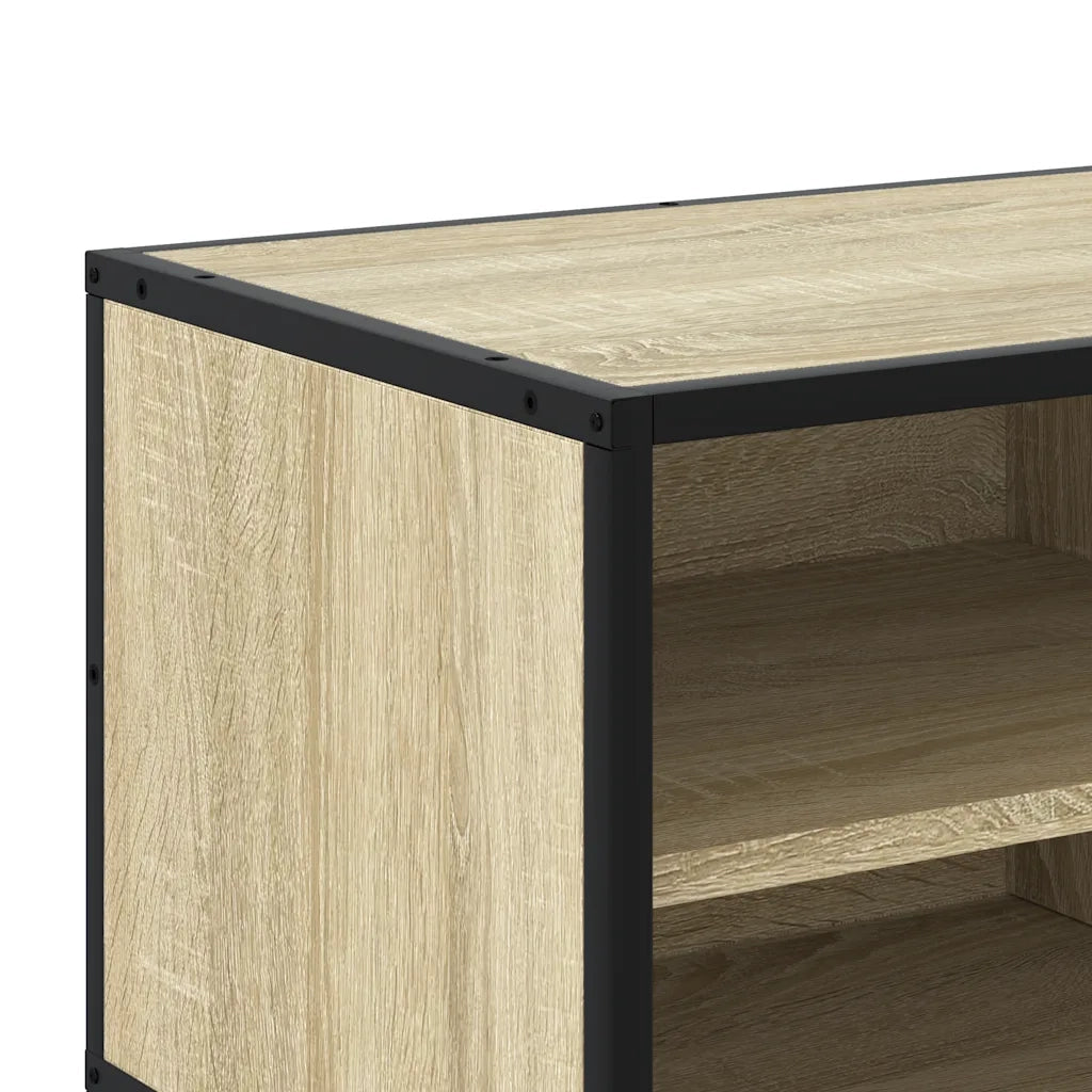 Mobile TV Rovere Sonoma 80x34,5x40 cm Legno Multistrato Metallo 848820