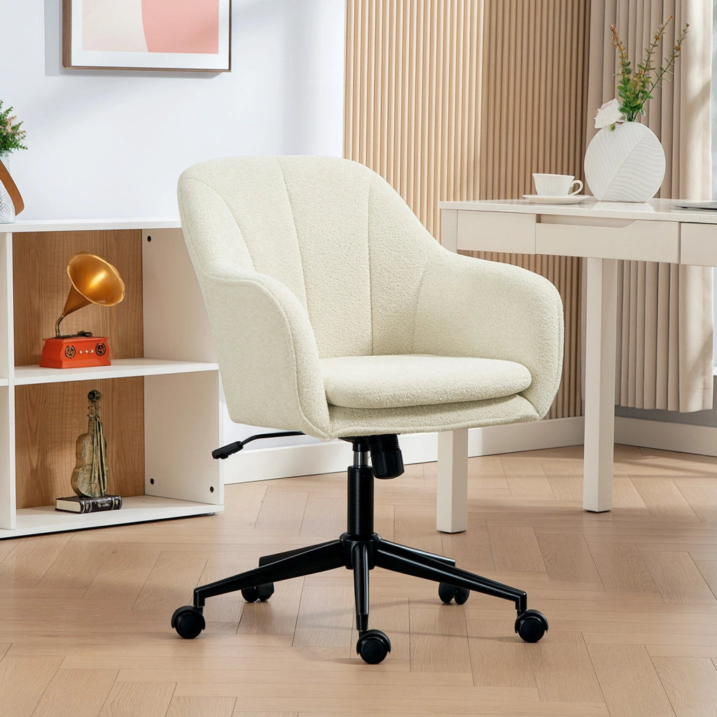 Sedia da ufficio ergonomica regolabile in altezza ¨C zephmum ¨C beige