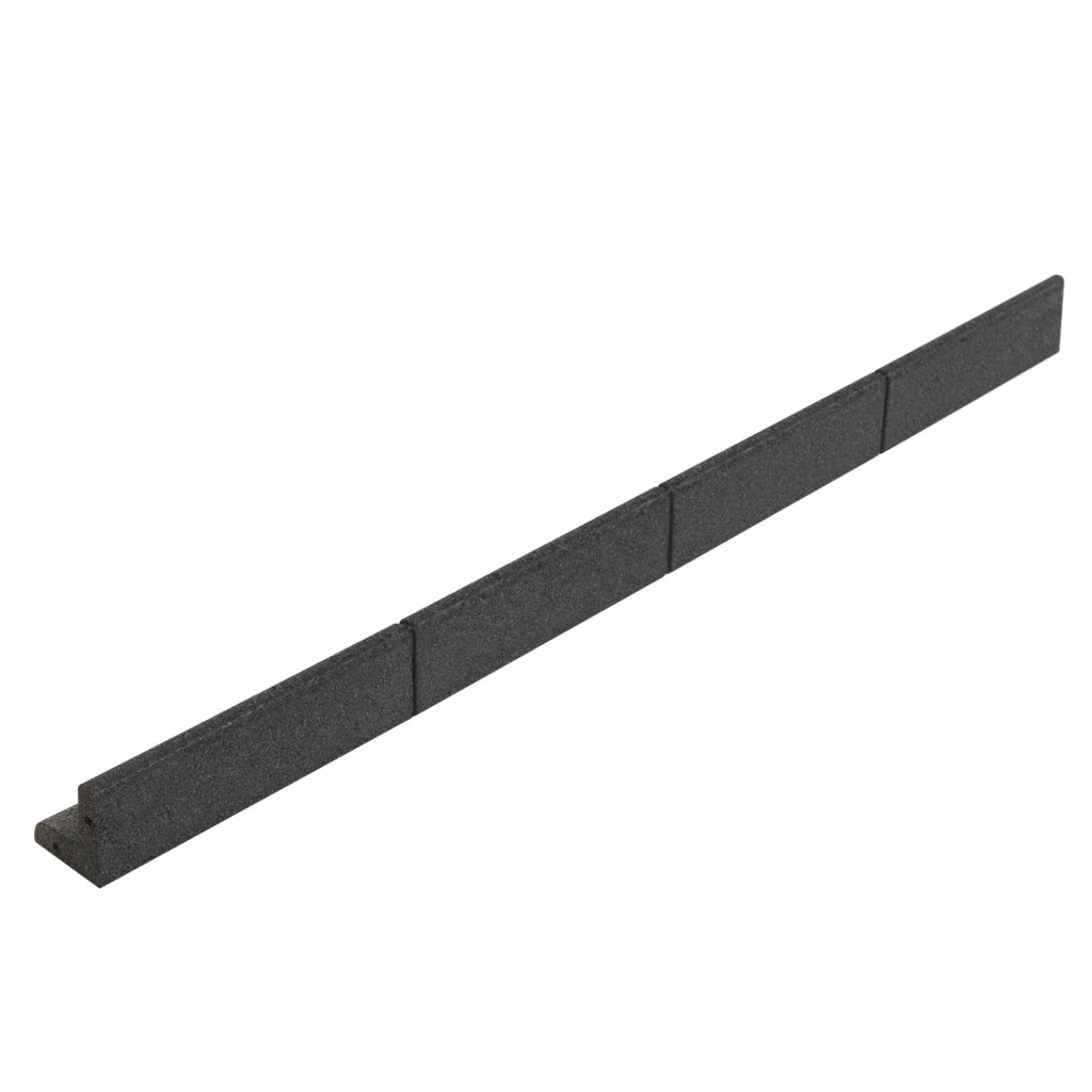 Bordura Giardino Flessibile 6x1,2m Grigia per Prato Aiuole Sentieri