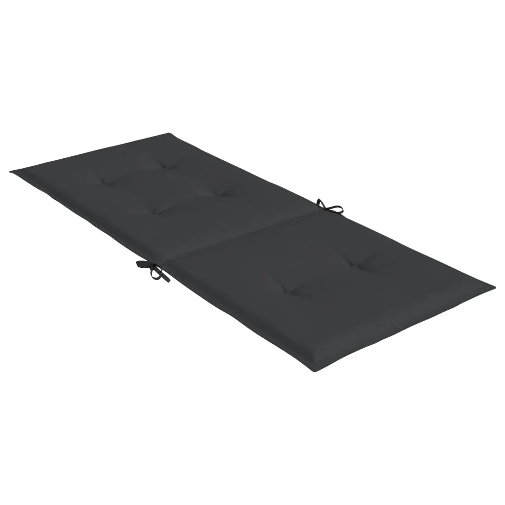 Cuscini per Sedie 4 pz | Cuscini per sedie Neri 120x50x3 cm in Tessuto