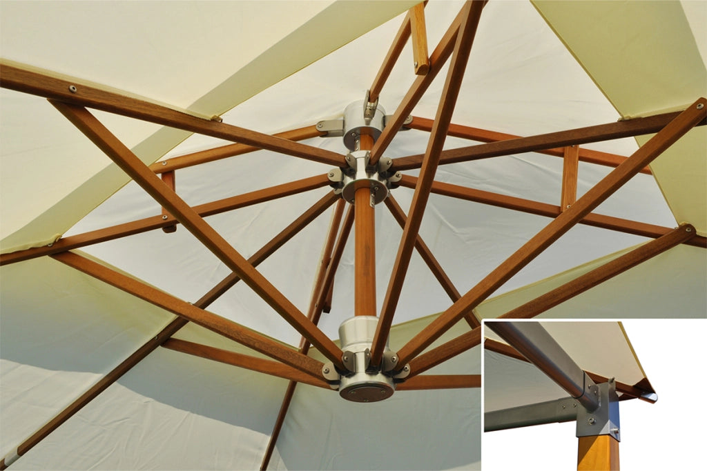 Gazebo da giardino 3x4 in legno-alluminio - Porto Rico - GA13PRPL