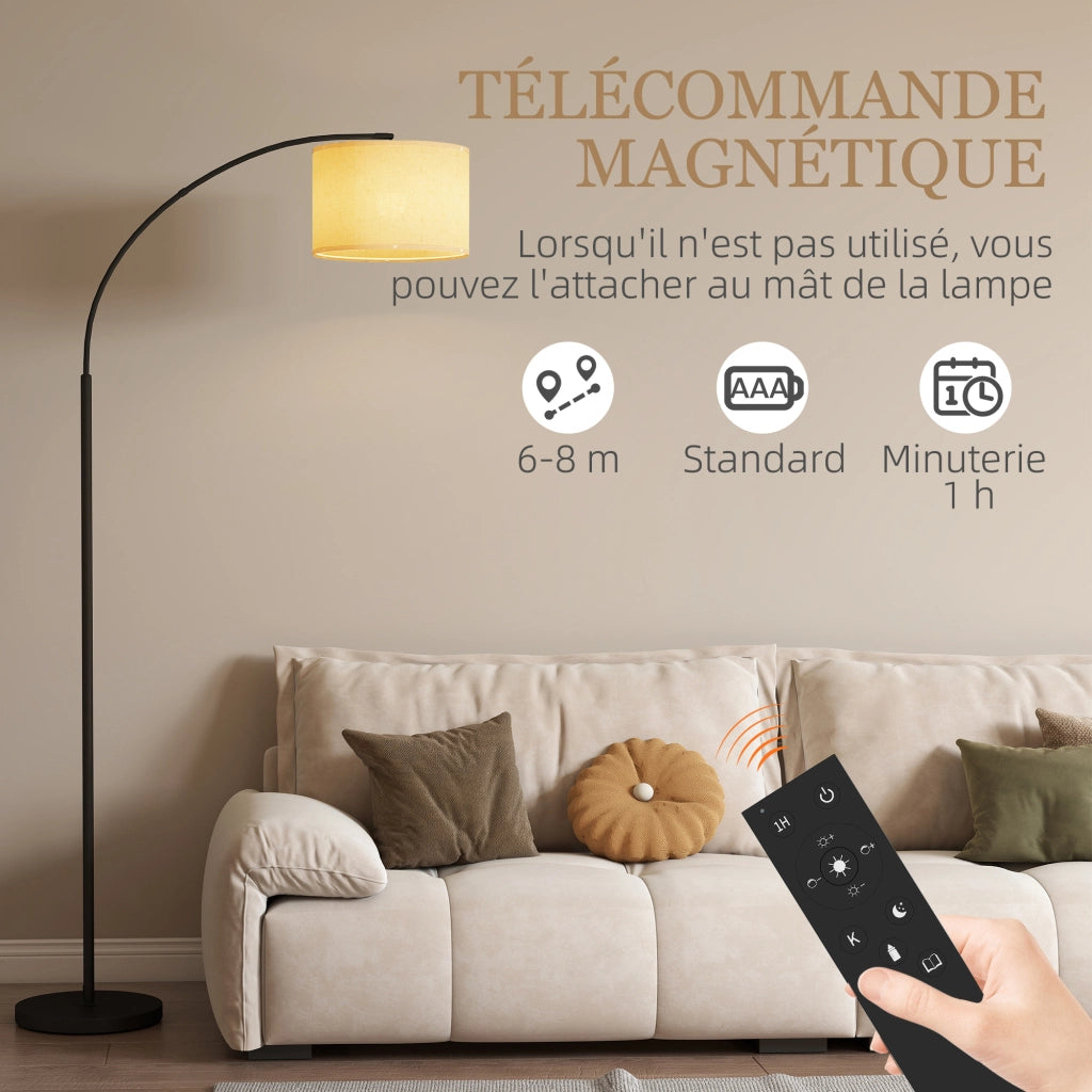 Lampada da terra telecomando regolabile 11 colori 11 luminosita ¨C zephmum ¨C nero