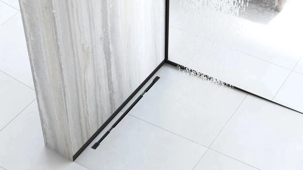Pannello Frontale Per Piatto Doccia 130cm Black