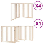 Cancello per Cani Porta Pieghevole 12 Pannelli 960 cm in Pioppo CFW8756425