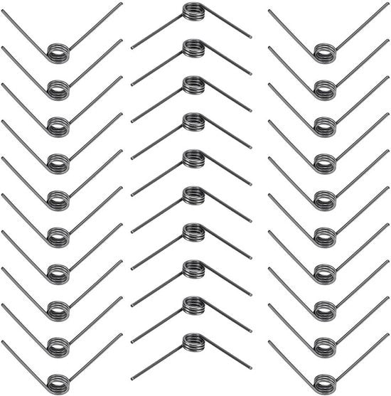 Torsiveri in acciaio inossidabile 1,2 mm diametro filo 9 mm diametro esterno - Set da 30 pezzi