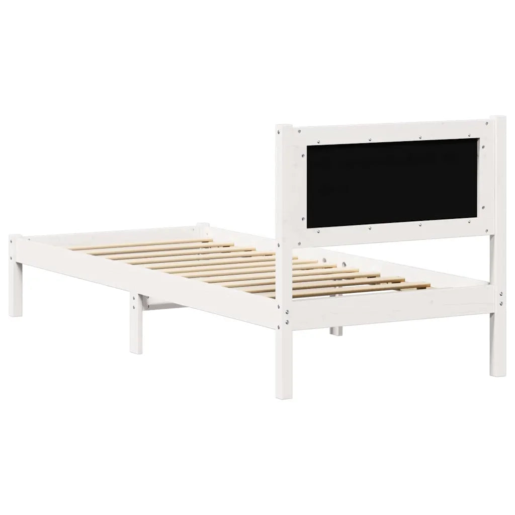 Struttura del letto Grigio chiaro 75 x 190 cm Pino massello