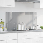 Schienale Cucina Grigio Chiaro 100x50x0,6 cm in Vetro Temperato