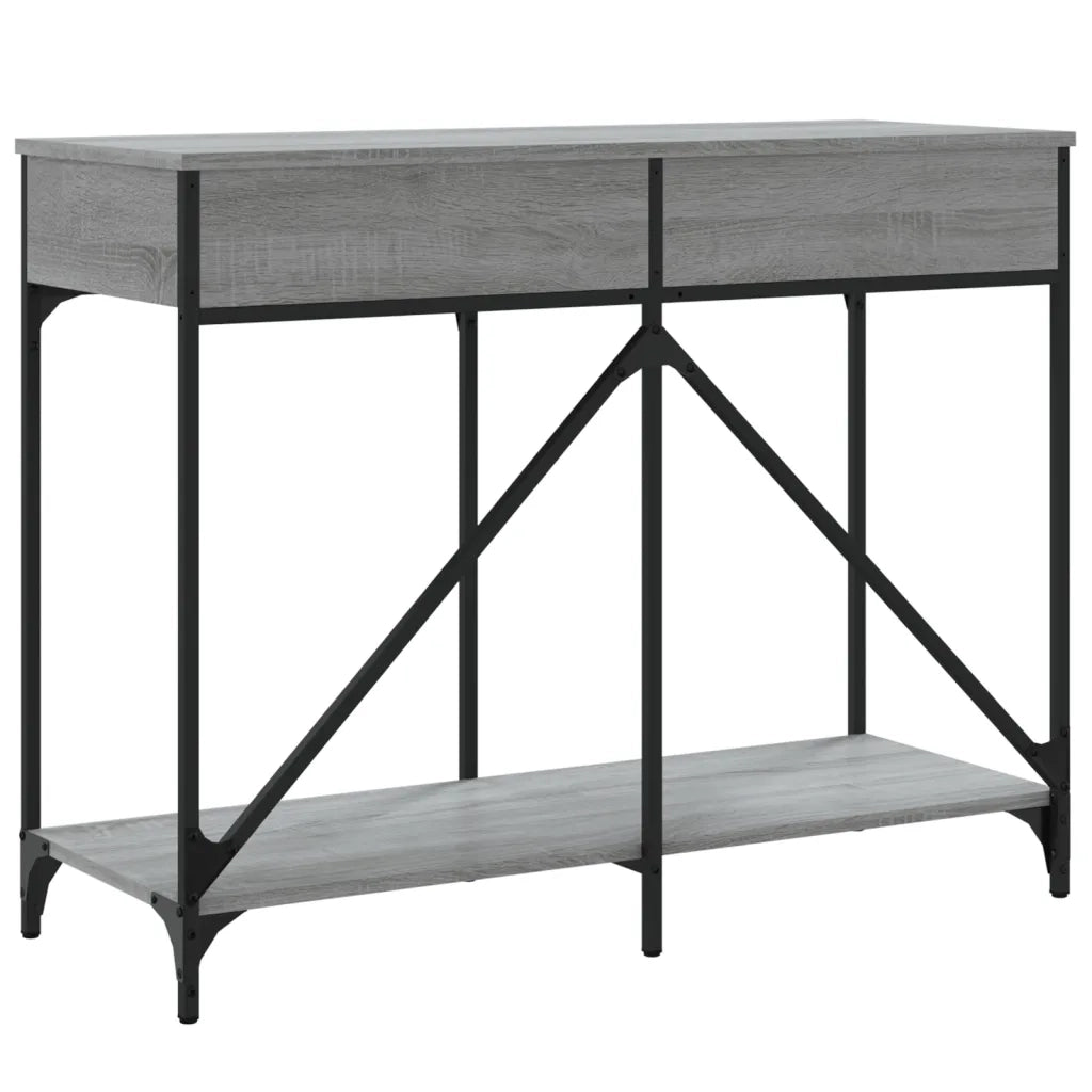 Tavolo Consolle | Tavolo d'Ingresso Grigio Sonoma 100x39x78,5 cm Legno Multistrato