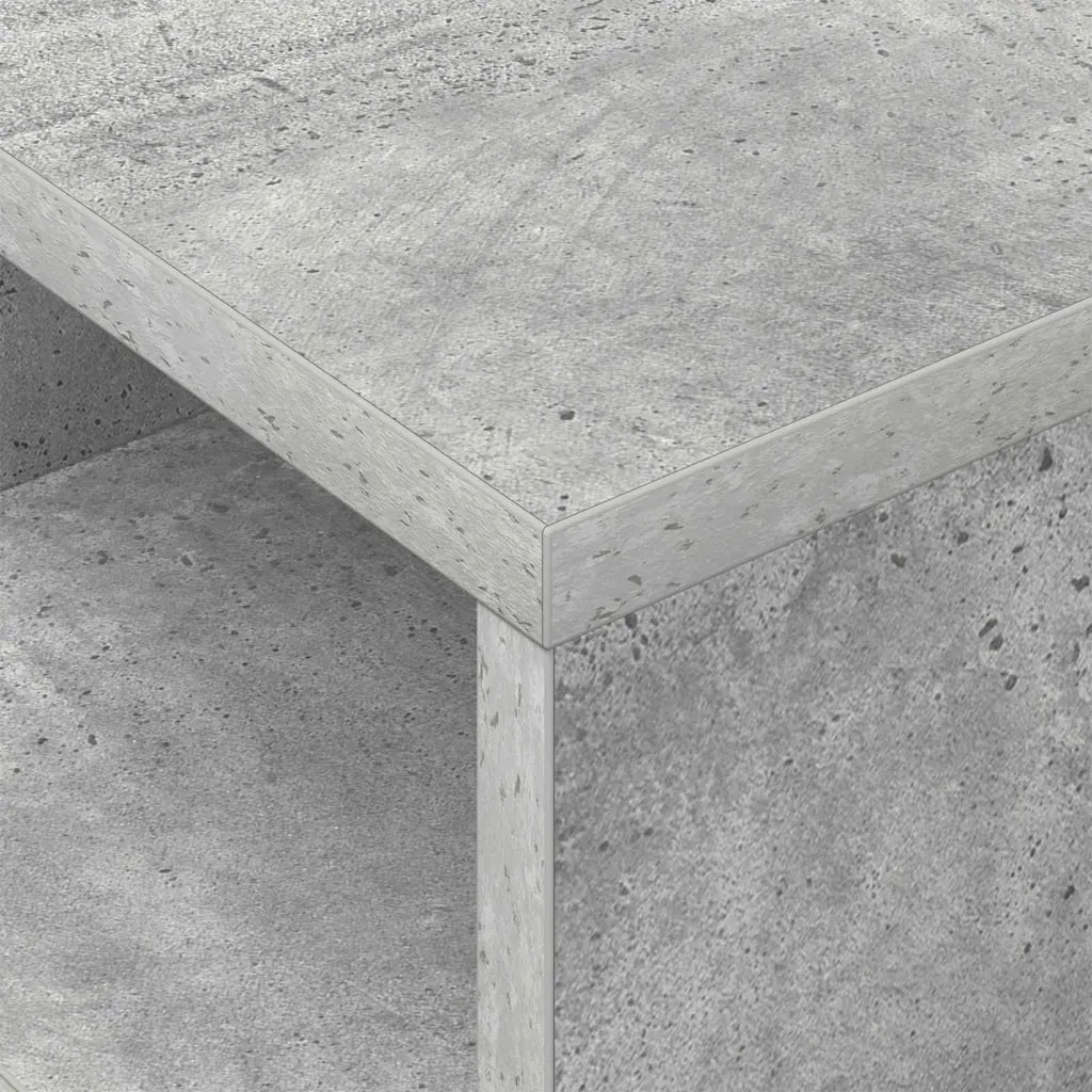 Tavolino Grigio cemento 30,5 x 30 x 45 cm Legno multistrato
