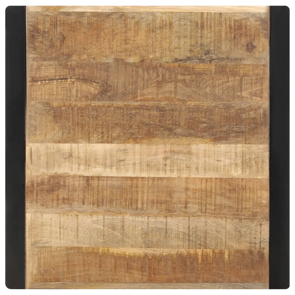 Tavolo da Pranzo 70x70x75 cm in Legno Massello di Mango Grezzo 321596