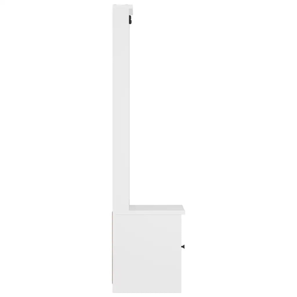 Albero da Ingresso SANDNES Bianco 45x40x159,5 cm Legno di Pino 4010486