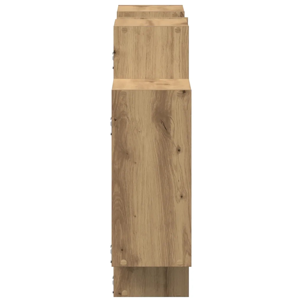 vidaXL Scaffale a Parete Rovere Artigianale 159x18x65 cm in Truciolato