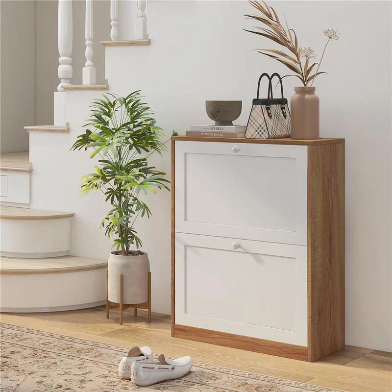 SCARPIERA SLIM CON 3 RIPIANI REGOLABILI A 2 LIVELLI PER 12 PAIA, IN TRUCIOLATO E MDF, 60X24.5X75.5 CM