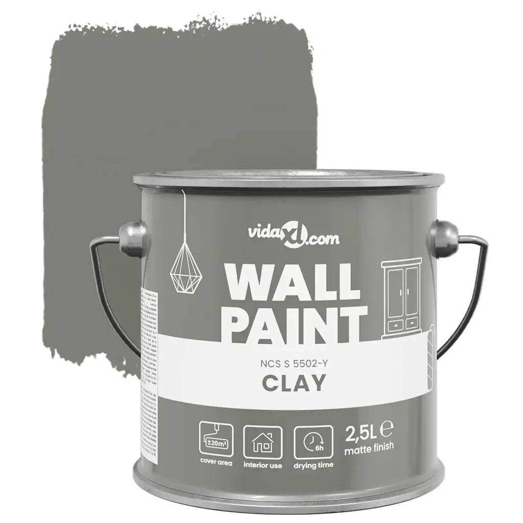 Pittura murale Grigio 2,5 L Stampa da parete CFW2143433