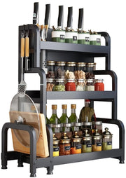 Organizzatore per la cucina - 3 livelli - ideale per spezie e accessori da cucina - costruito con acciaio di carbonio resistente