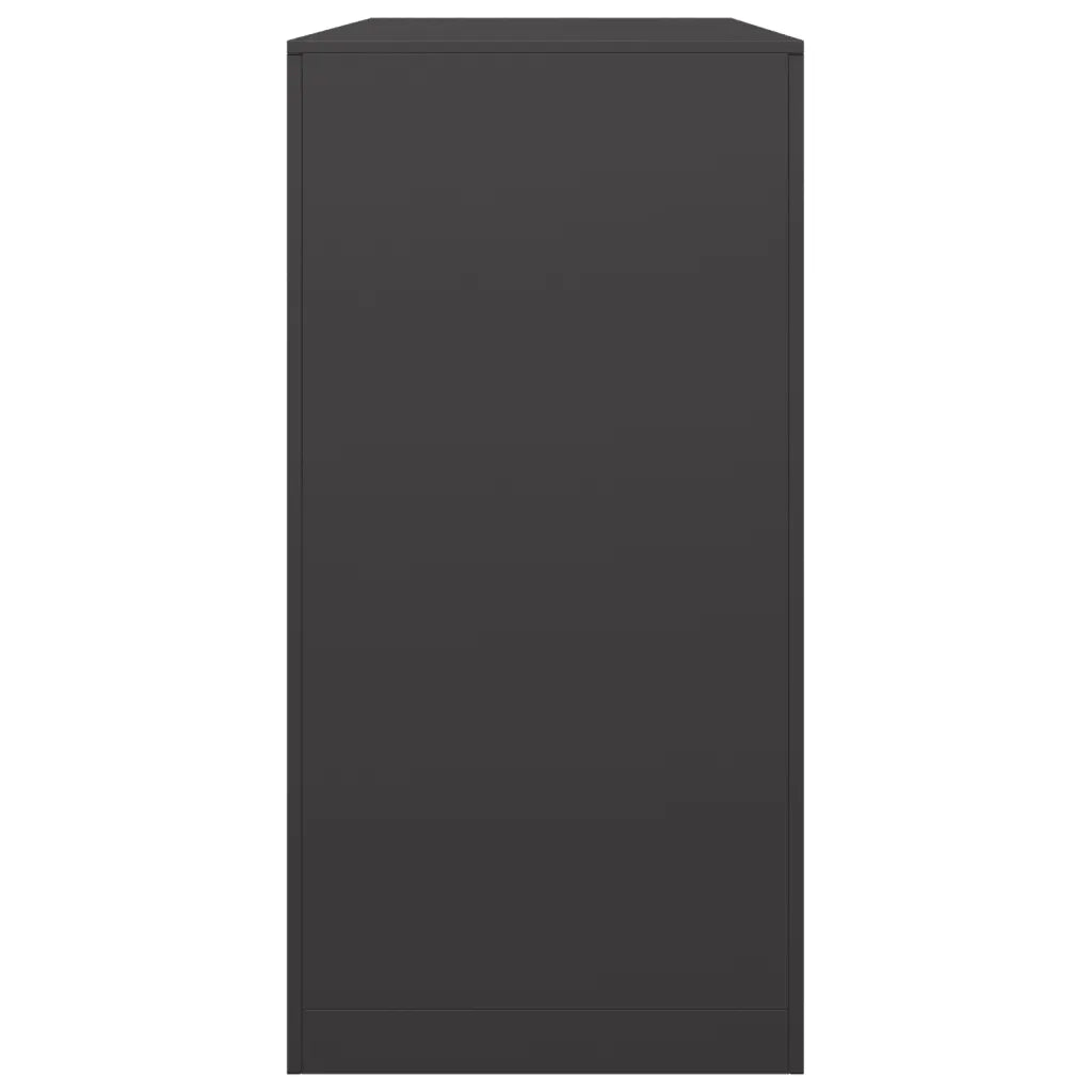 Rastrelliera per Legna da Ardere Nera 100x40x80 cm in Acciaio 850975
