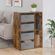 Credenza con cassetto Rovere fumé 60 x 33,5 x 84 cm