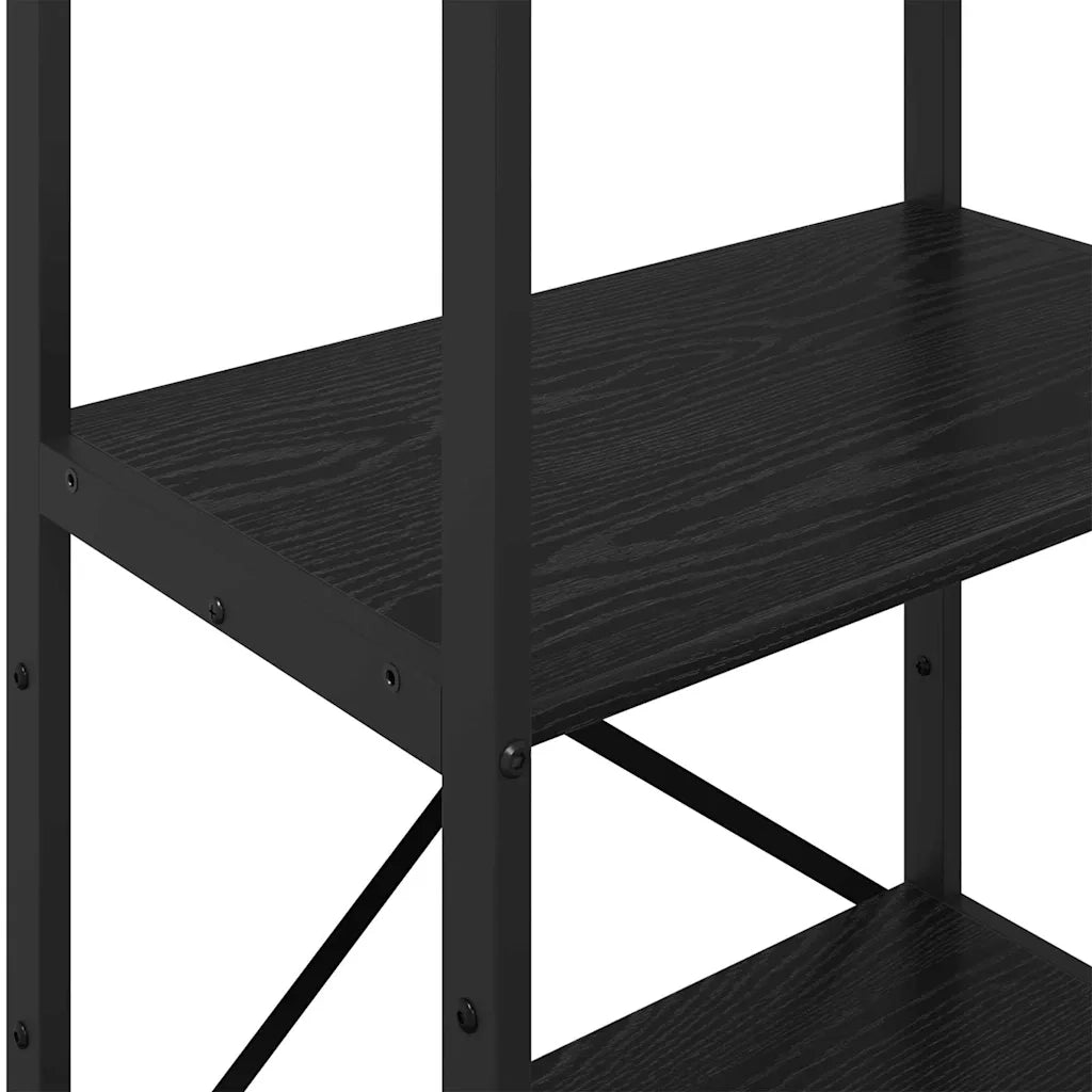 Libreria Rovere Nero 56 x 34 x 133,5 cm Legno multistrato 883868
