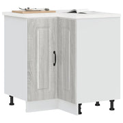 Mobile Base ad Angolo Cucina Kalmar Grigio Sonoma in Truciolato 853513