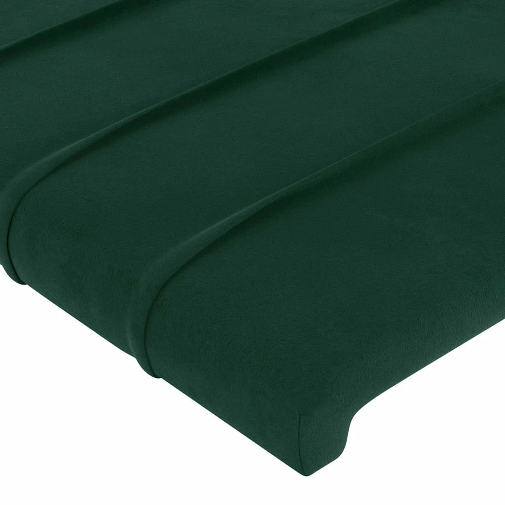 Testiera Verde Scuro 80x5x78/88 cm in Velluto 346113