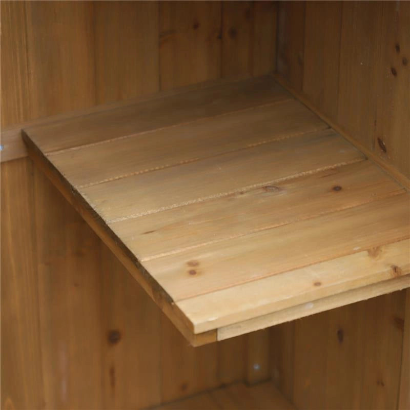 CASETTA PORTA ATTREZZI IN LEGNO IMPERMEABILE 77,5 X 54,2 X 179,5 CM