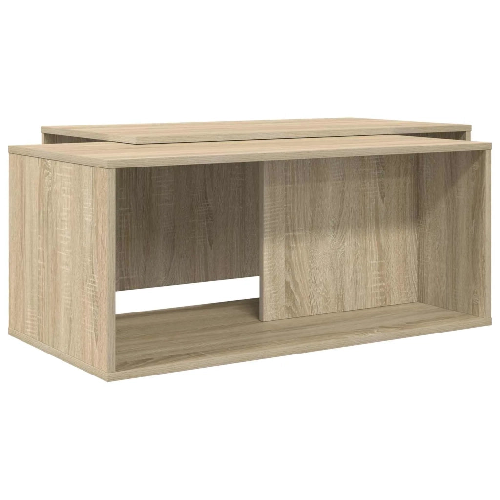 Set di Tavolini da Caffè 2 pcs Rovere Sonoma Legno multistrato 8000262