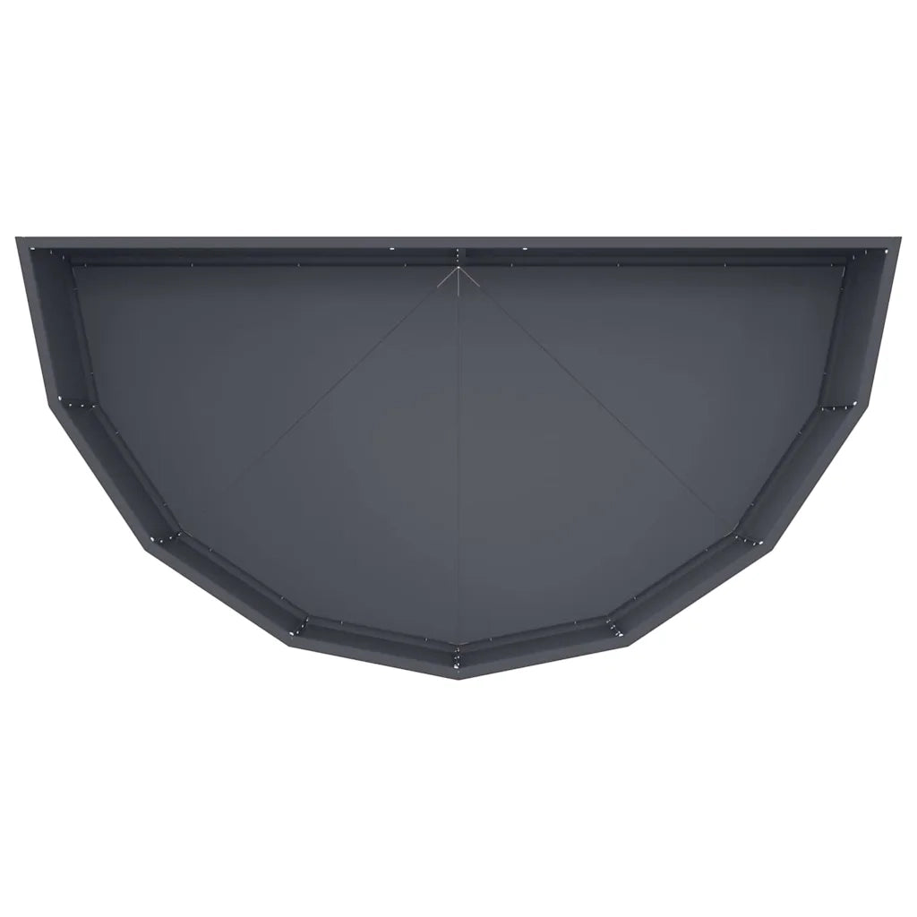 Fioriera Antracite 120 x 60 x 35 cm Acciaio 883684