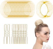 Foglie di pelo Blond - Orlo elastico - 50 pezzi - Con spille per capelli