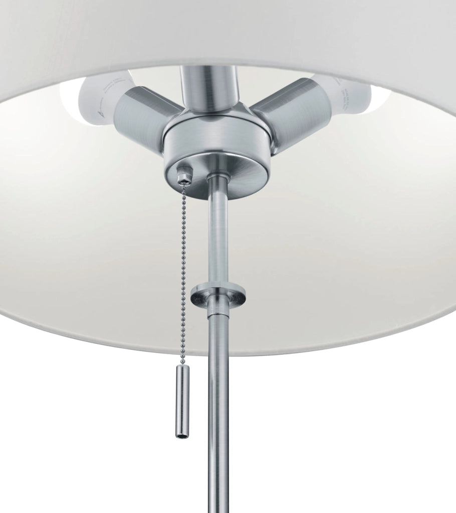 Piantana da Interno  E27 in Metallo Nickel Opaco
