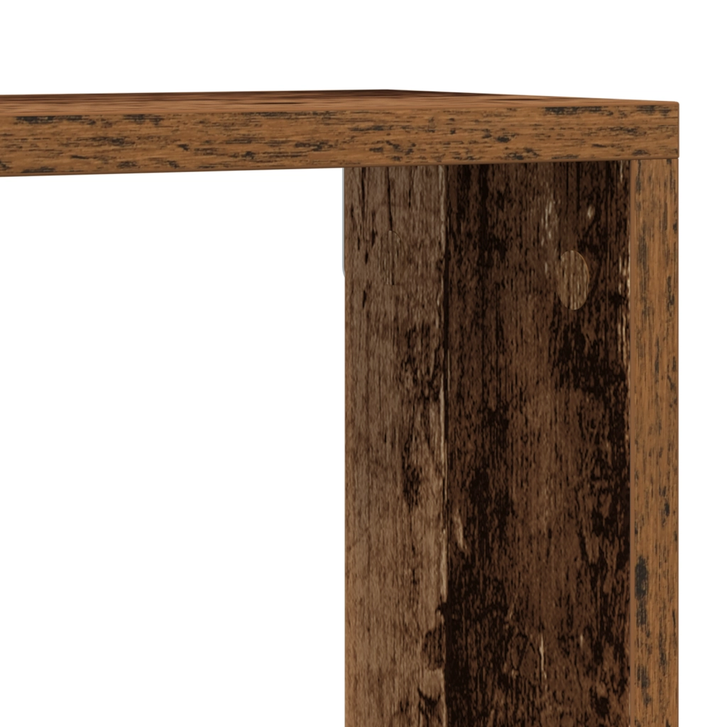 Mensole  2 pz in legno usurato 80x15x26 cm in legno ingegnerizzato